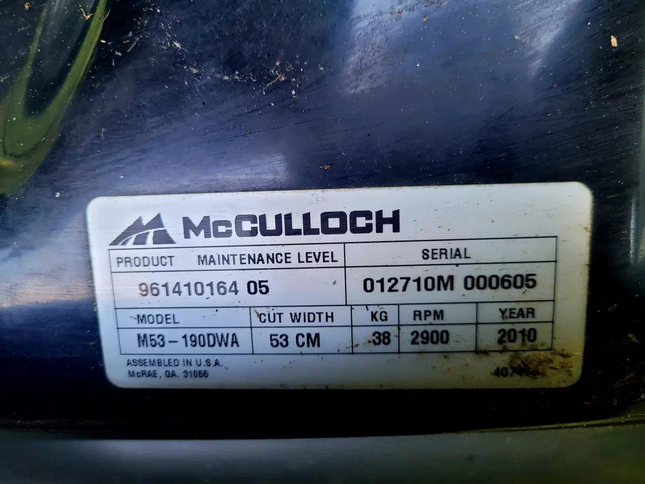 Billede 7 - Mcculloch M53-190DWA