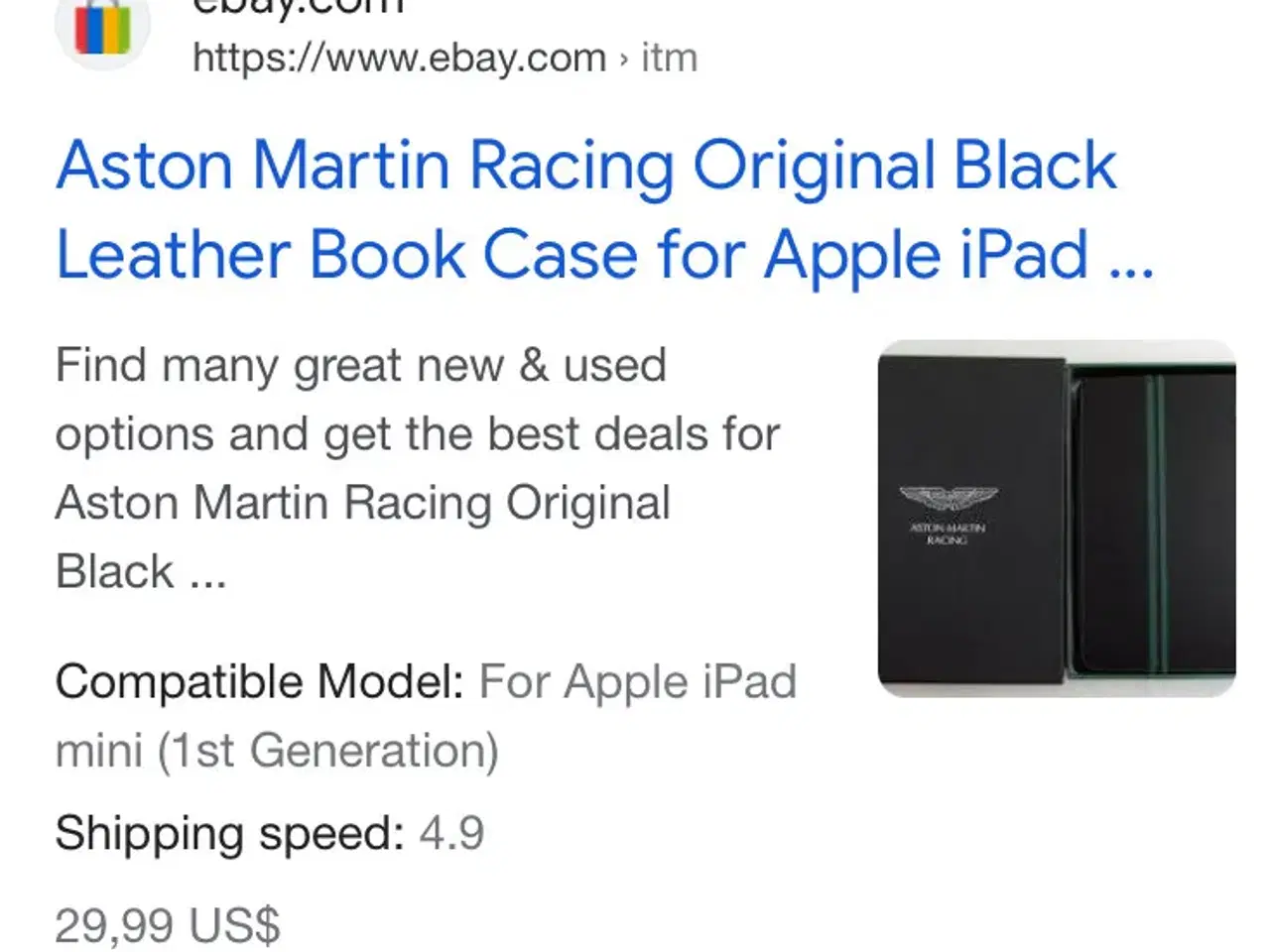 Billede 5 - Nyt: Aston Martin iPad cover 