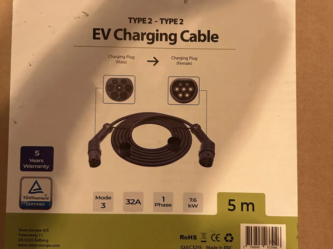 Billede 2 - Nyt ladekabel type 2 , mode 3 (32 Amp)