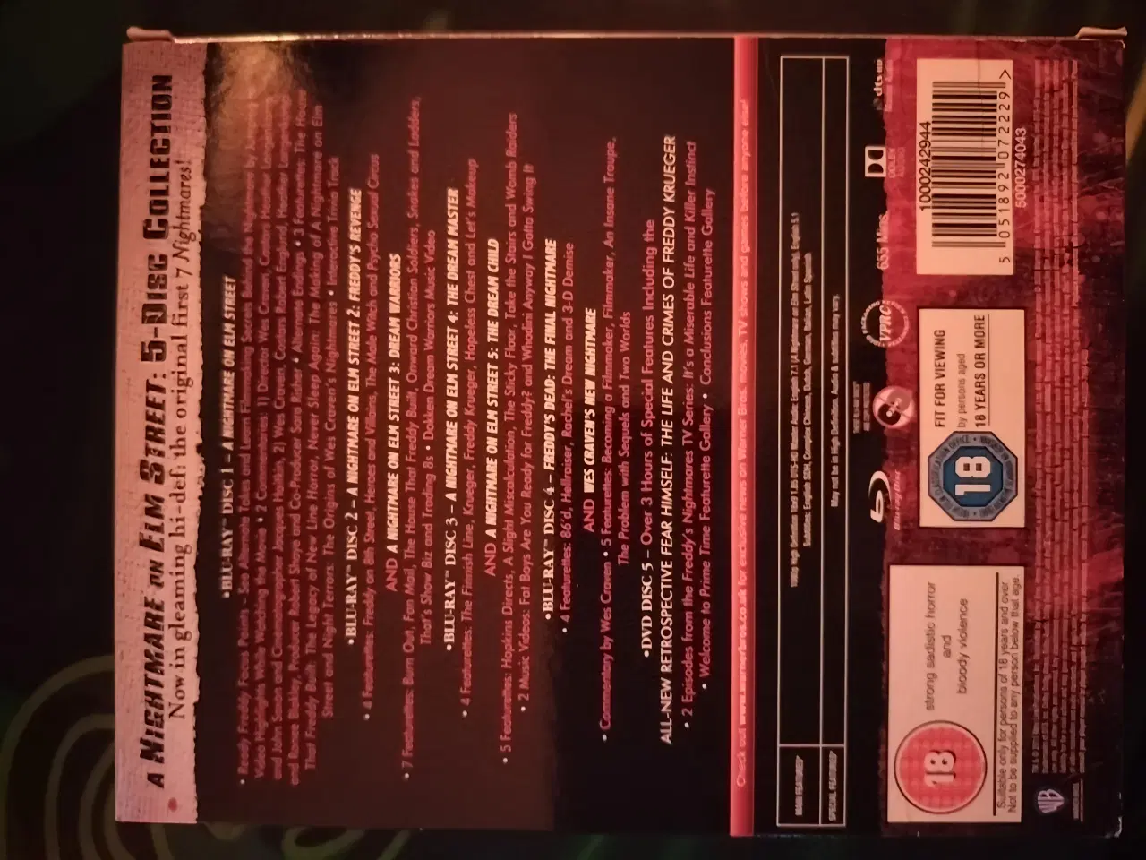 Billede 1 - A Nightmare on Elm Street Bluray Box