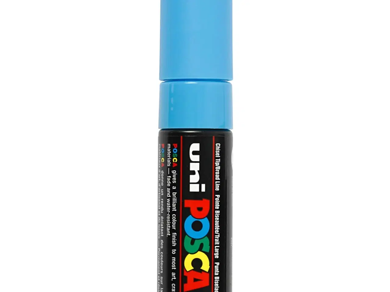 Billede 1 - Posca Tusch, PC-8K, streg 8 mm, broad, lyseblå, 1 stk.