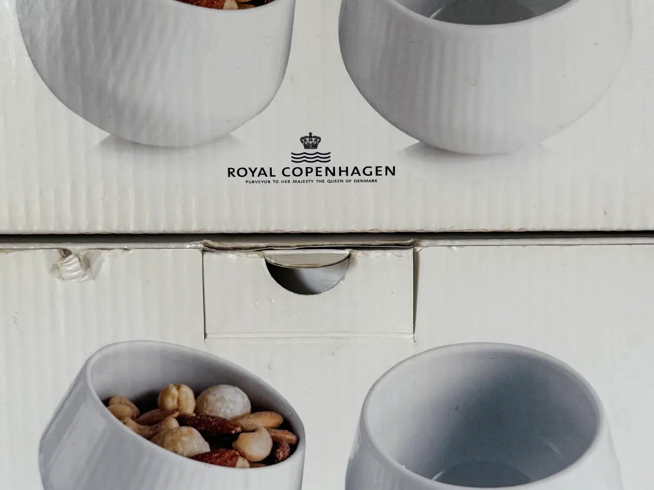 Billede 2 - Royal Copenhagen White Fluted Snack Bowls i 2 stk.