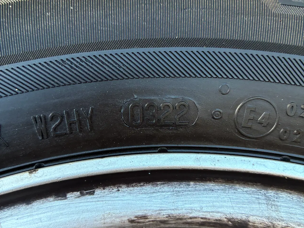 Billede 5 - Originale alufælge med gode vinterdæk