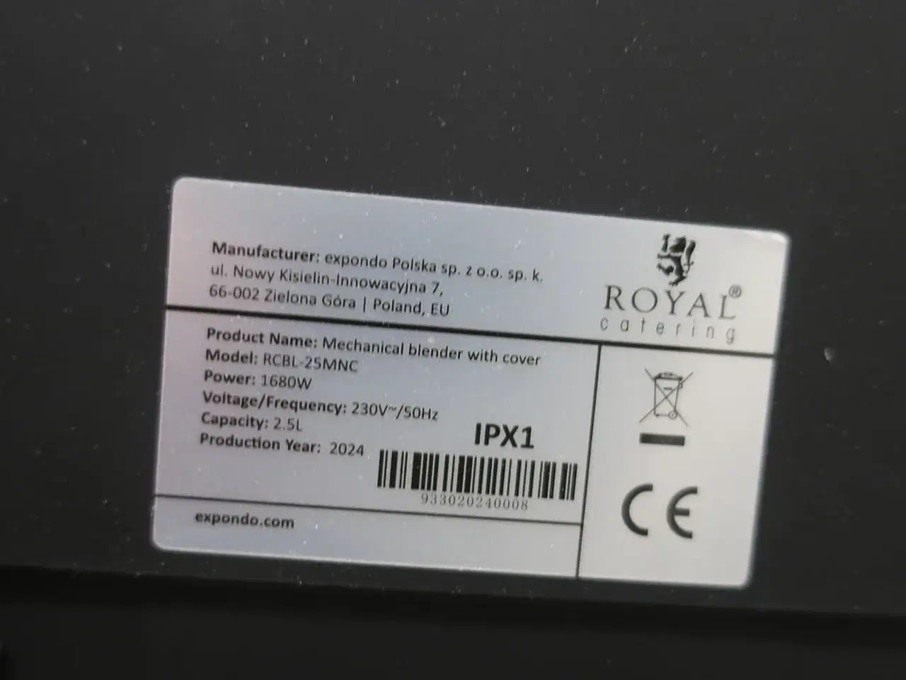 Billede 3 - Blender ROYAL CATERING RCBL-25MNC