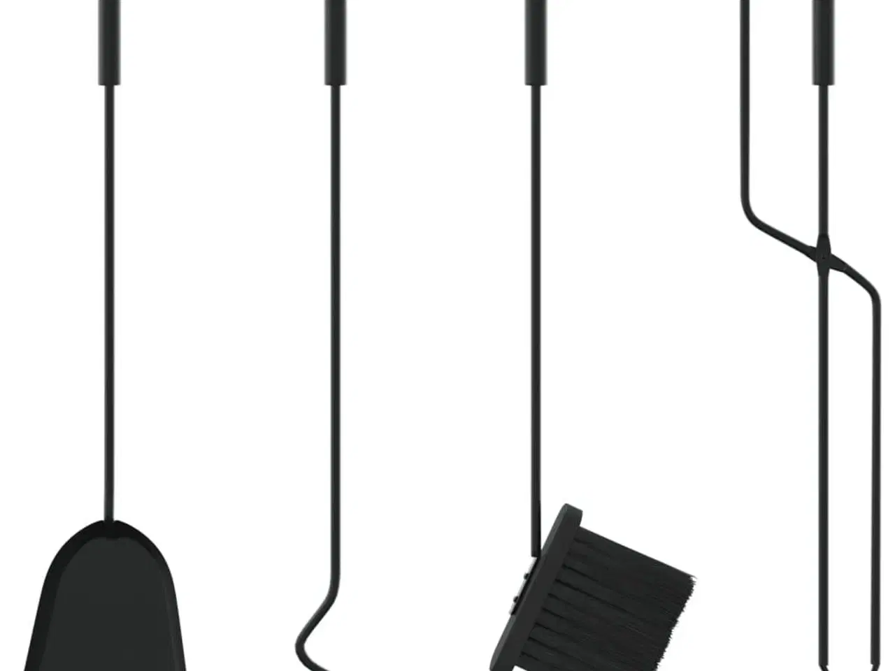 Billede 9 - 5-delt pejsværktøjssæt 23 x 15 x 66 cm stål