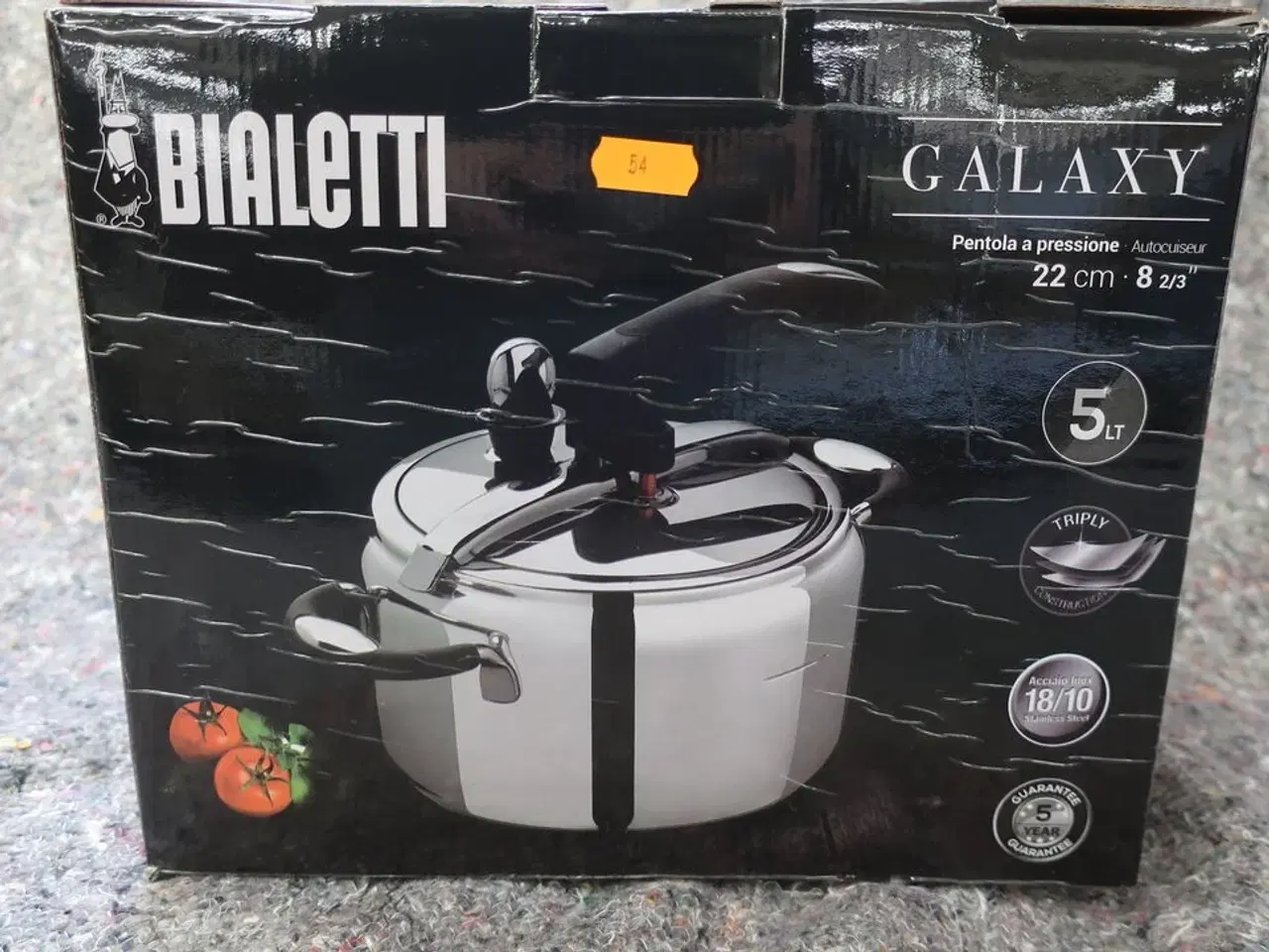 Billede 1 - Trykkoger BIALETTI GALAXY, Ø 22 cm, 5 Liter