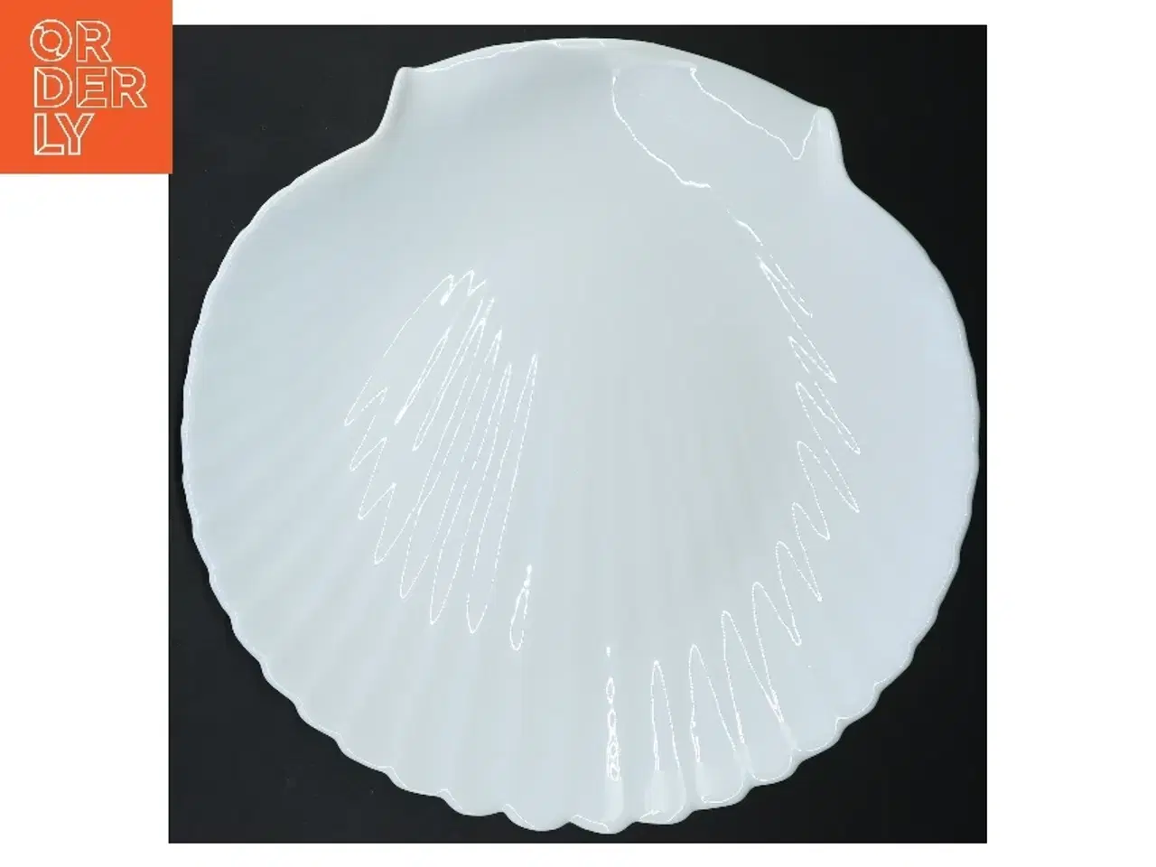Billede 3 - Muslinge hvid serveringsfad (str. Ø 28 cm)