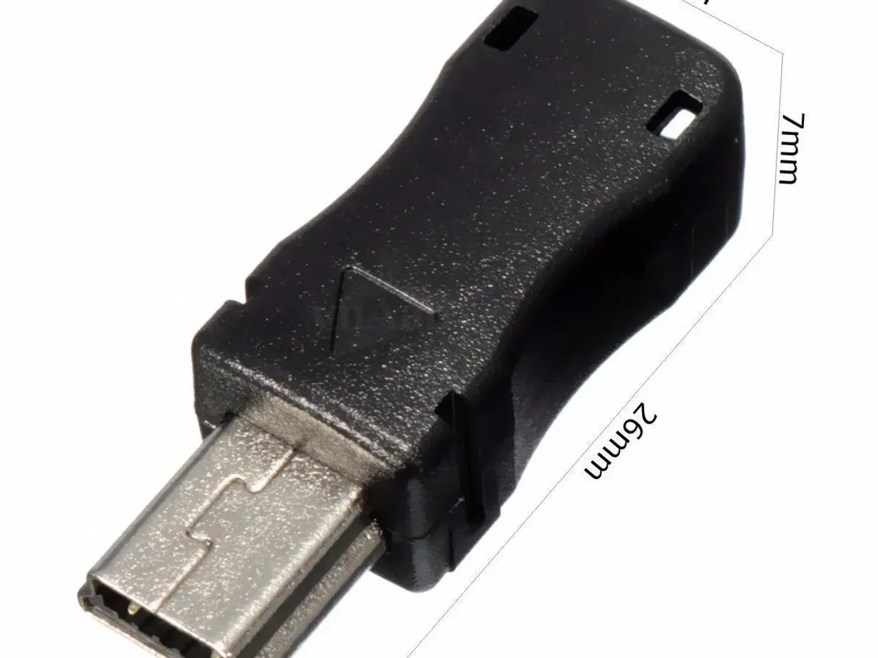 Billede 4 - Mini-USB han-stik type B med plastik hus