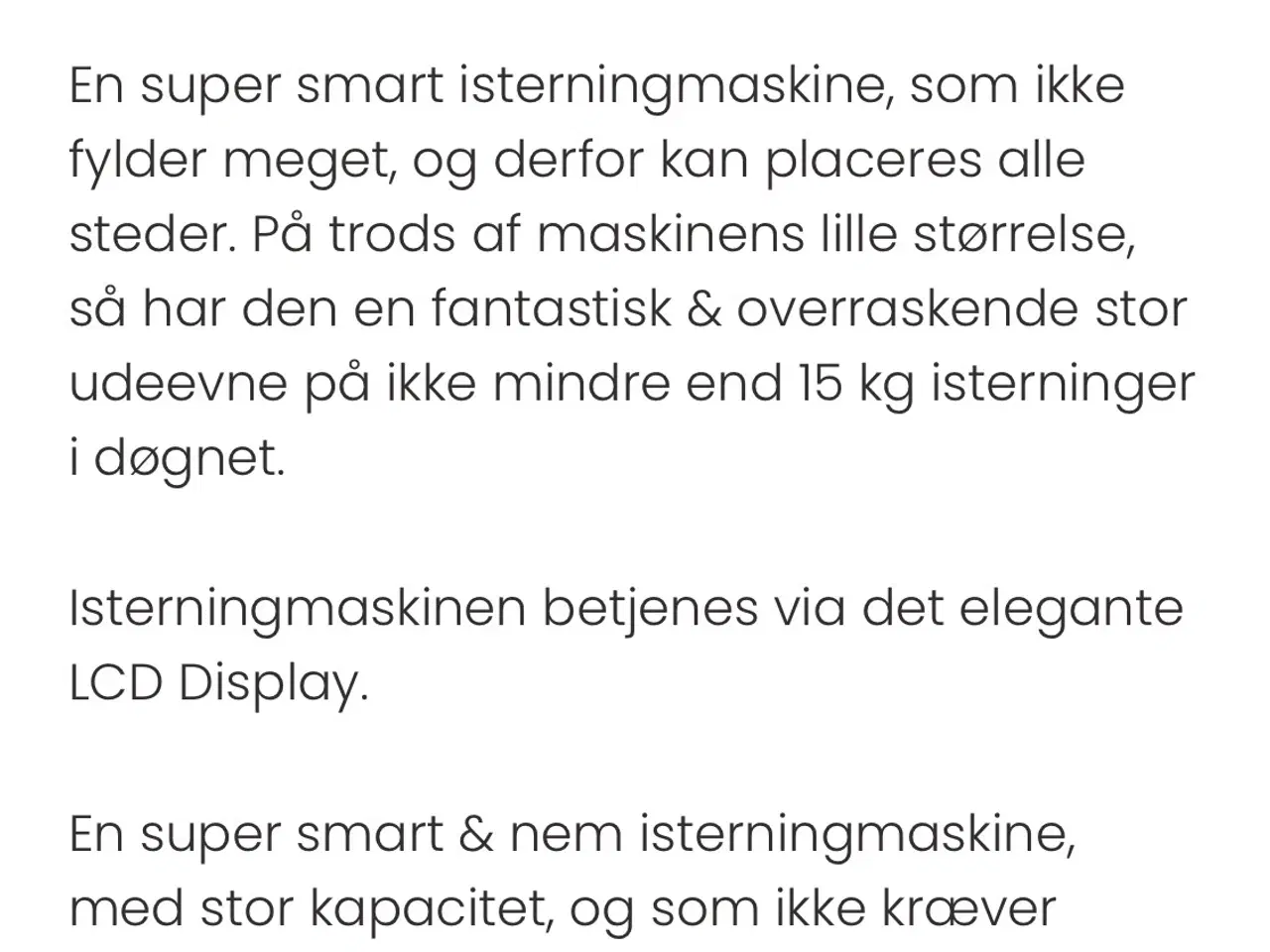 Billede 3 - Isterningmaskine m. vandtilførsel