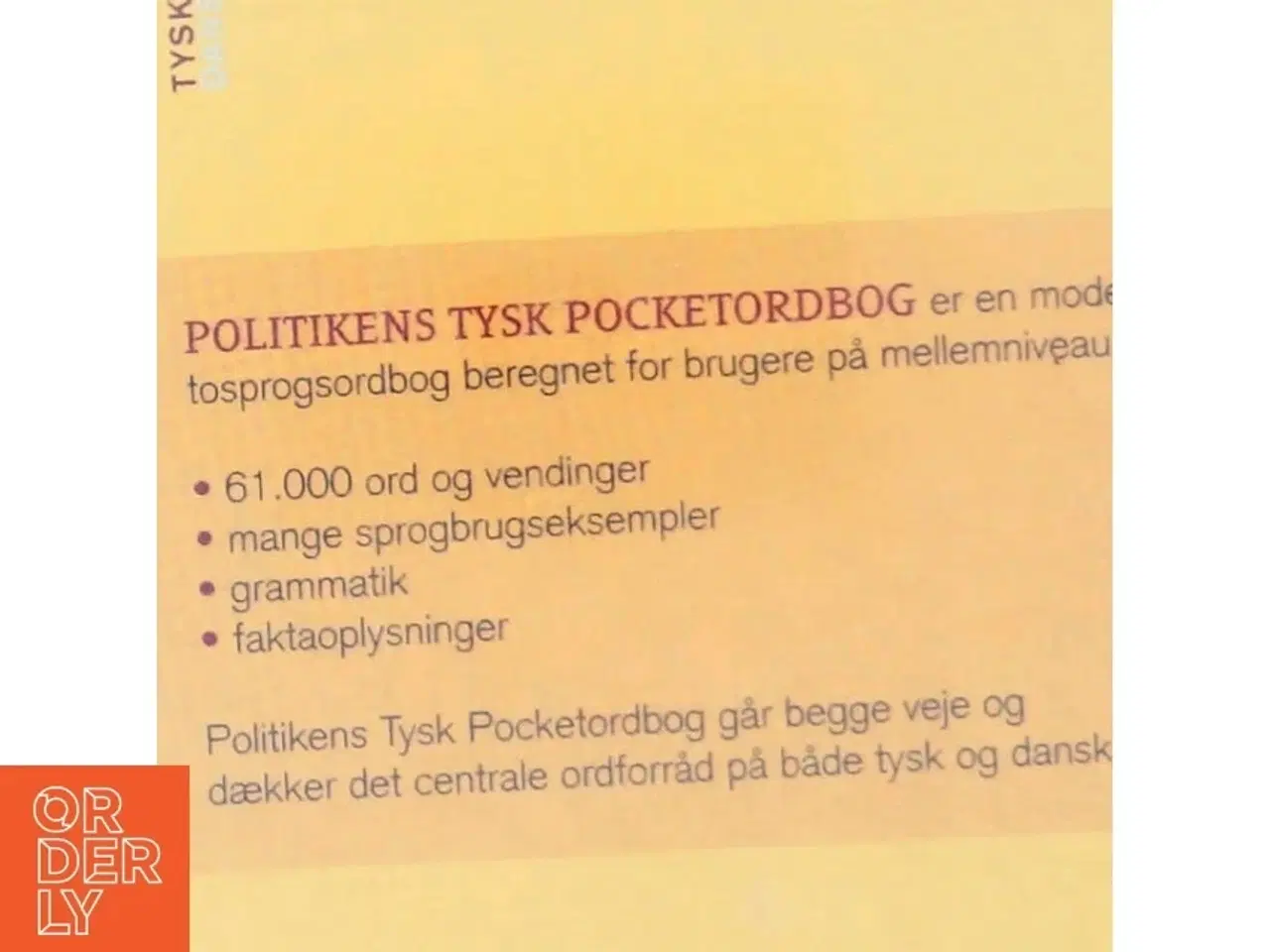 Billede 5 - Politikens tysk pocket ordbog (Bog)