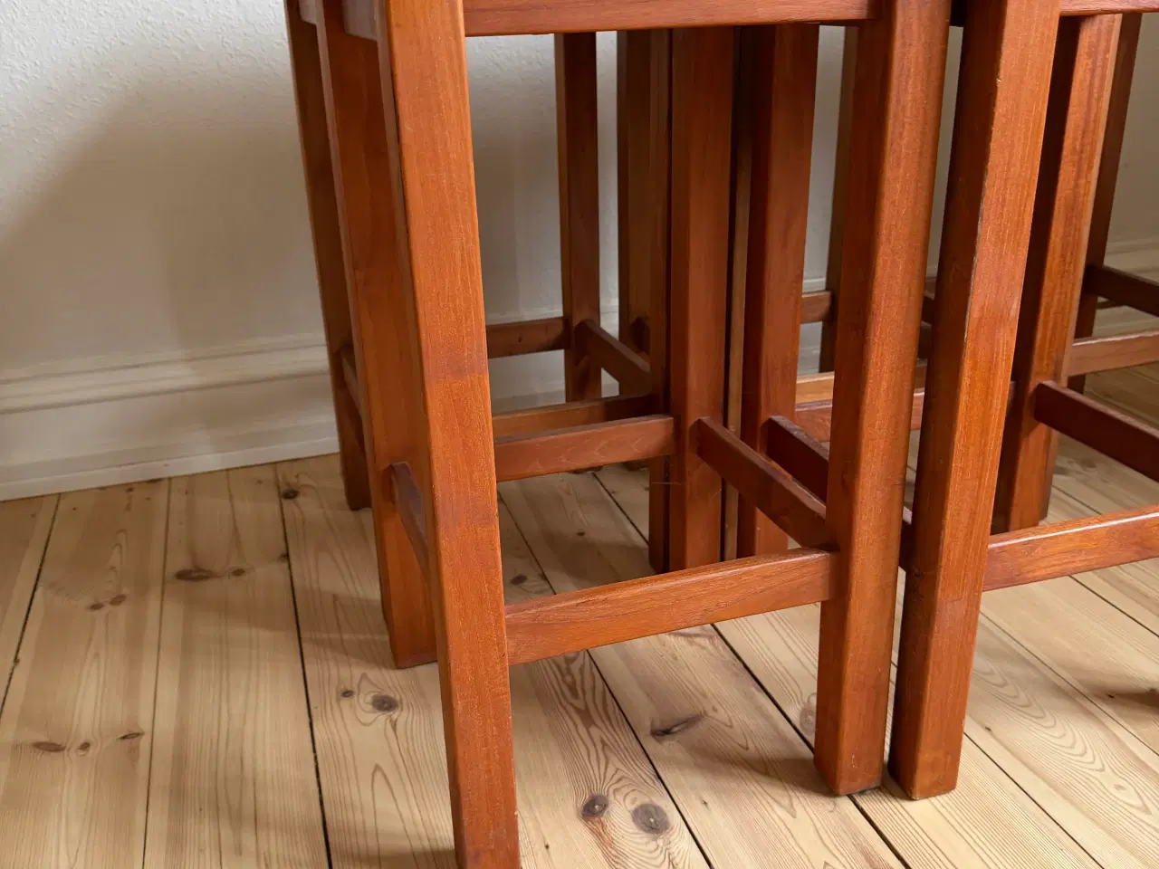 Billede 2 - Køkken-ø/ Barstole i teak