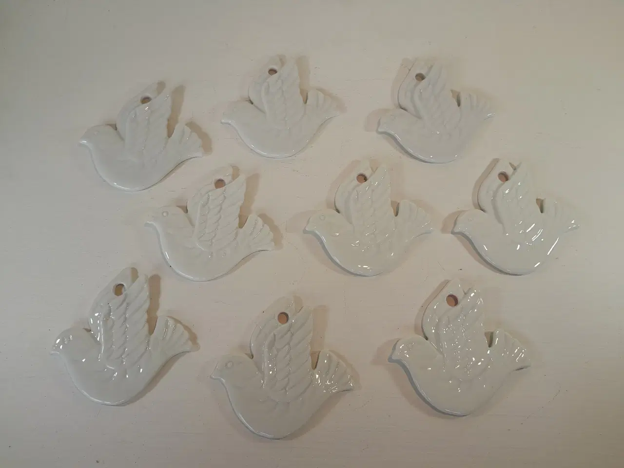 Billede 3 - Hvide duer i porcelæn