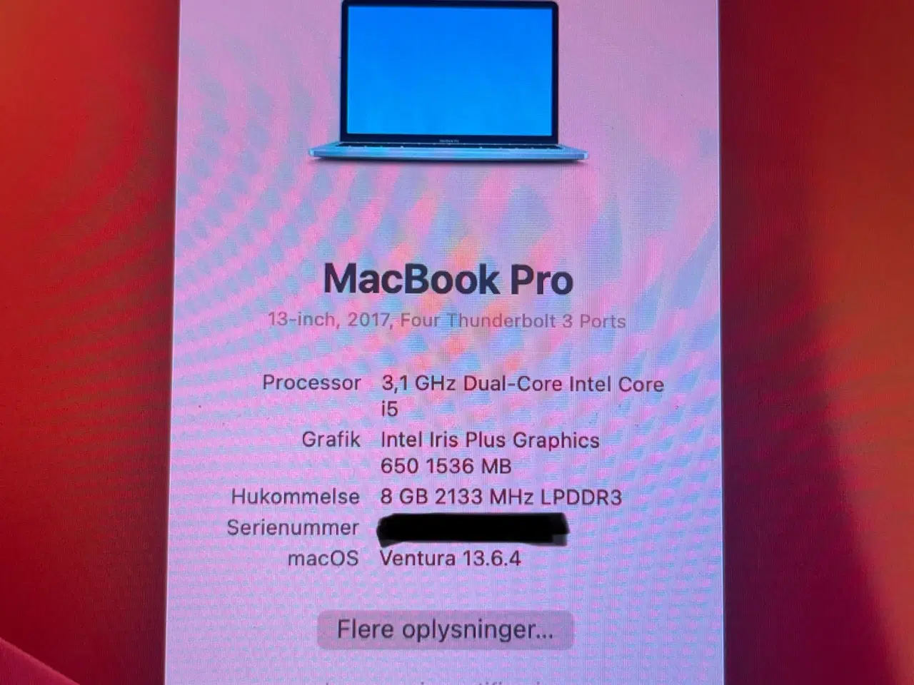 Billede 1 - MacBook Pro 2017