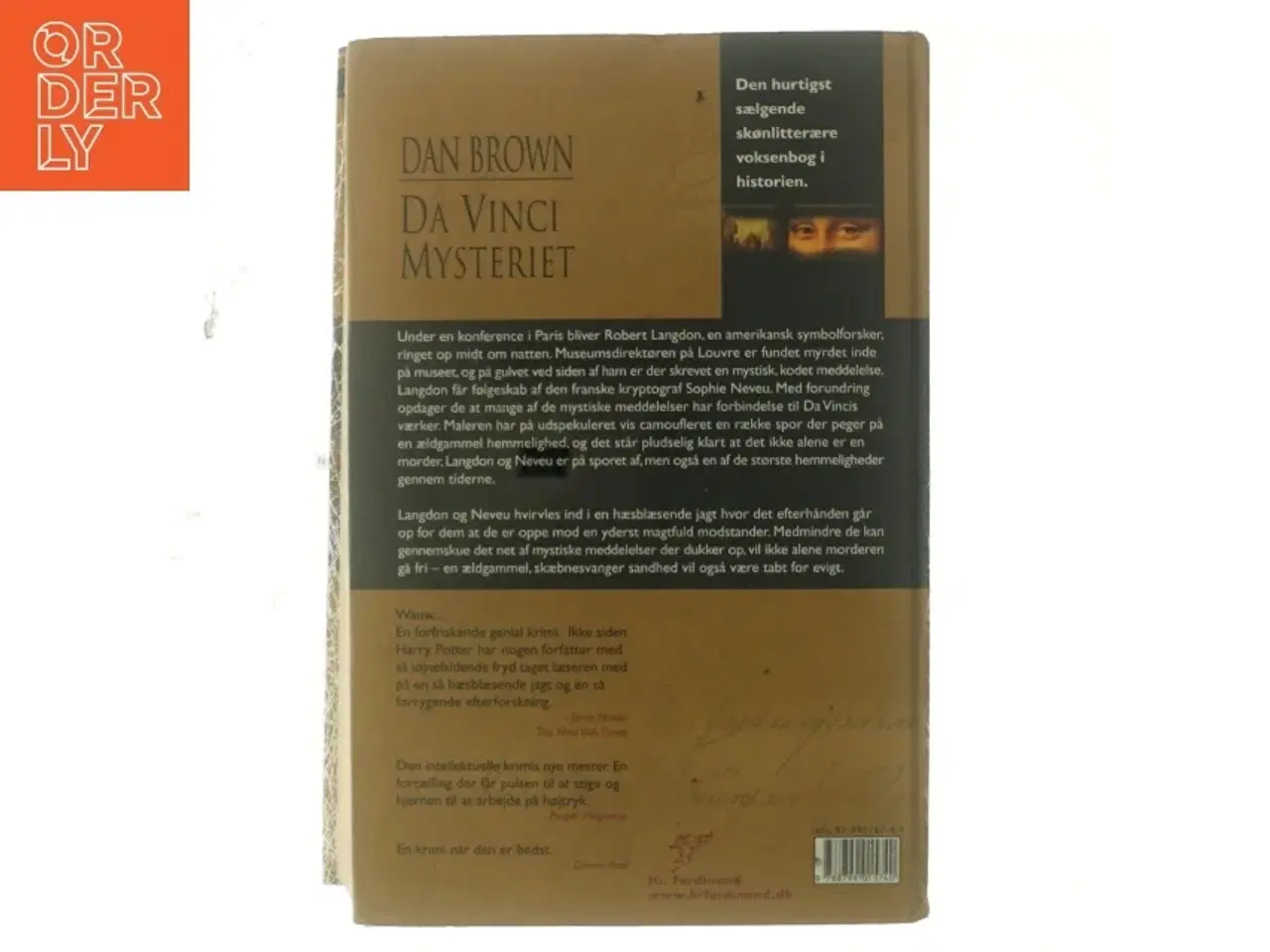 Billede 3 - Da Vinci Mysteriet af Dan Brown (Bog)