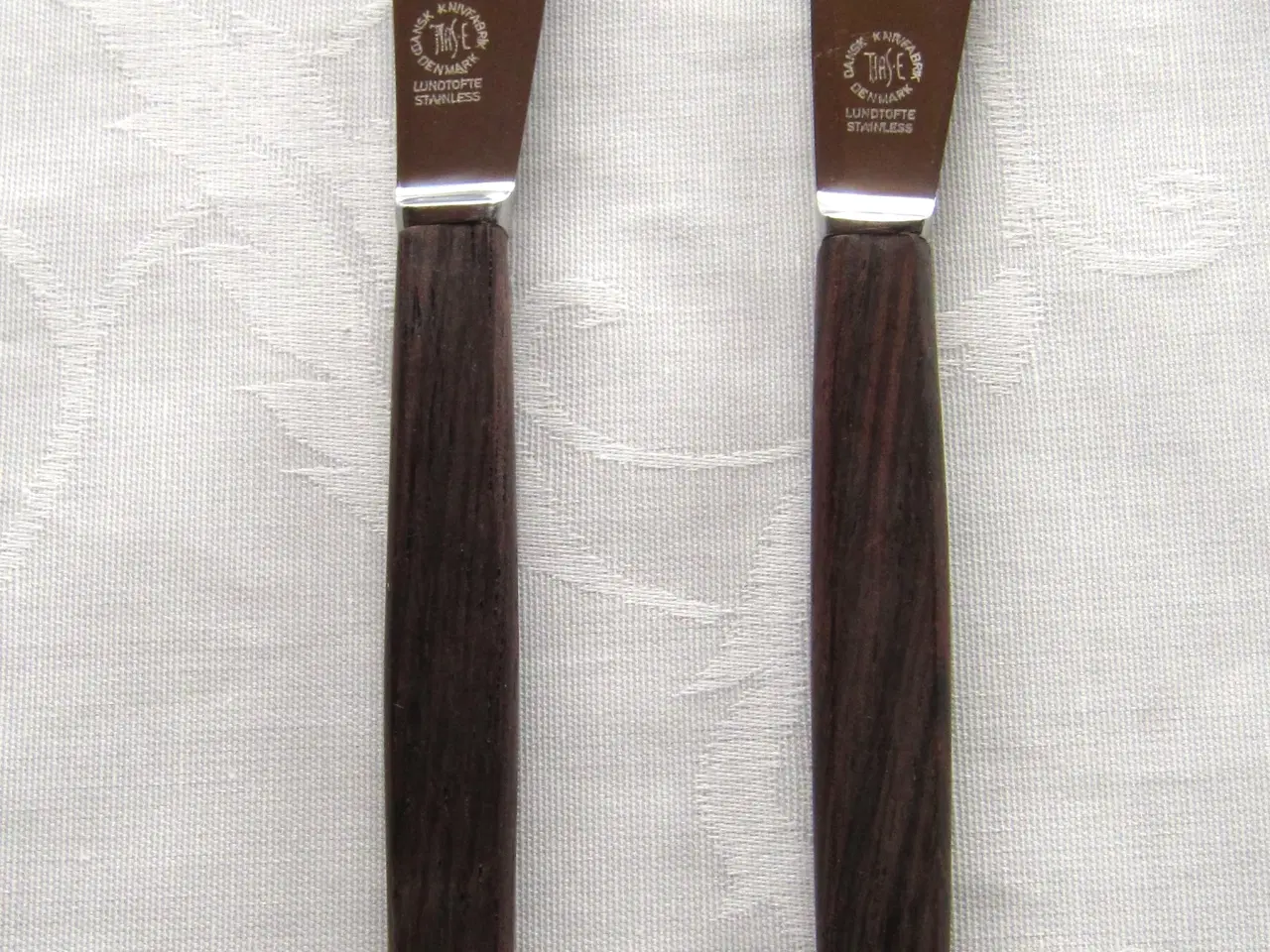 Billede 1 - 12 unikke Bordknive med palisanderskaft