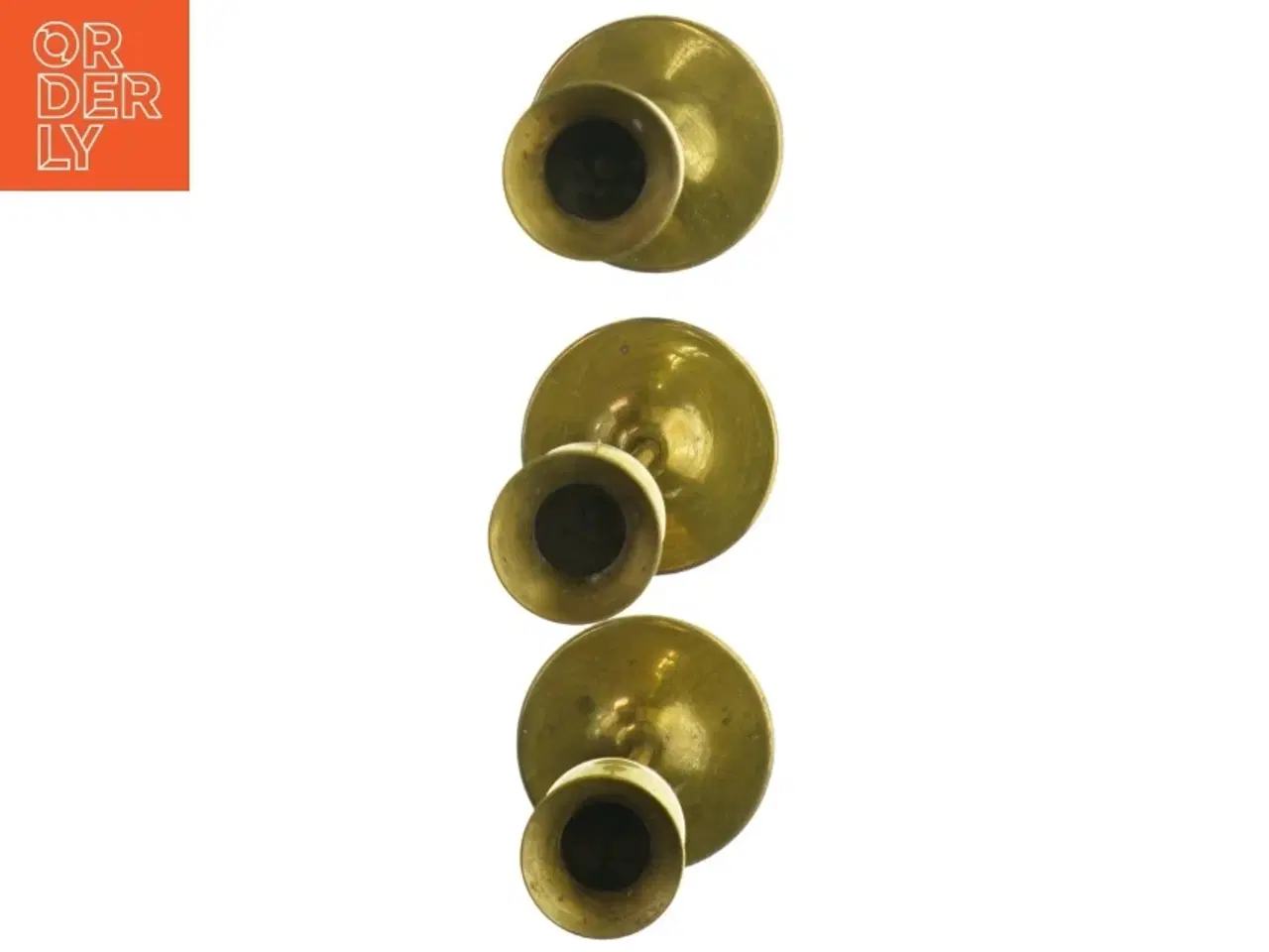 Billede 2 - Messinglysestager (str. H 17-27 cm)