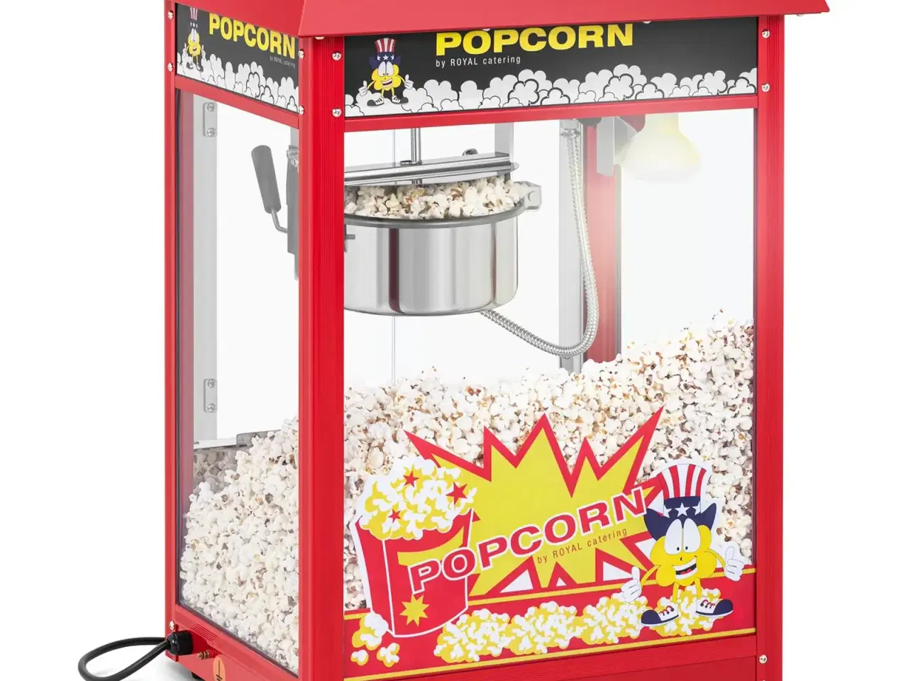 Billede 1 - Popcornmaskine lille 88 L – 1600 W – rustfrit stål