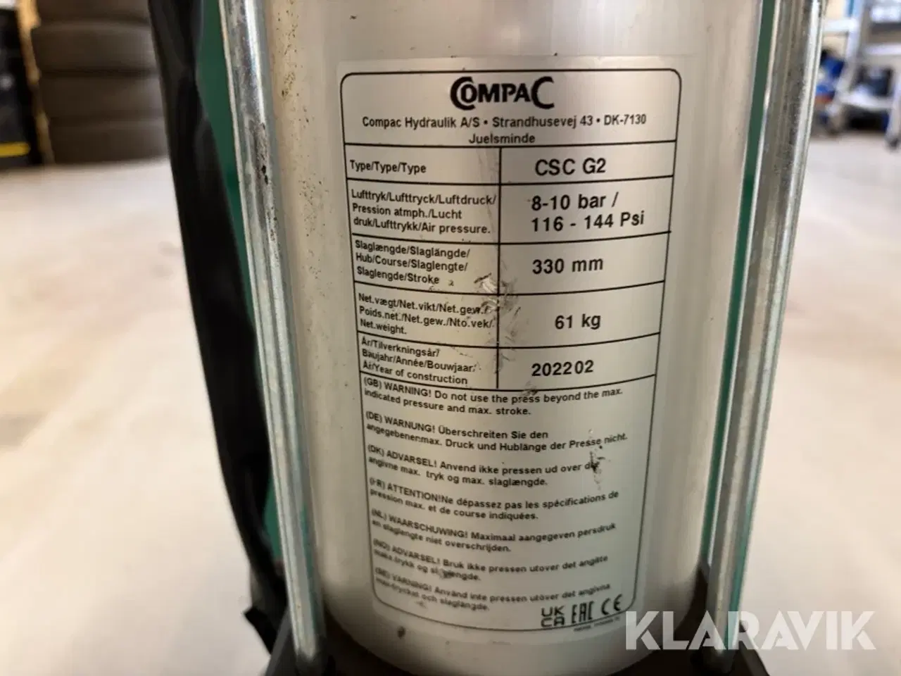 Billede 10 - Fjederpresser Compac CSC G2