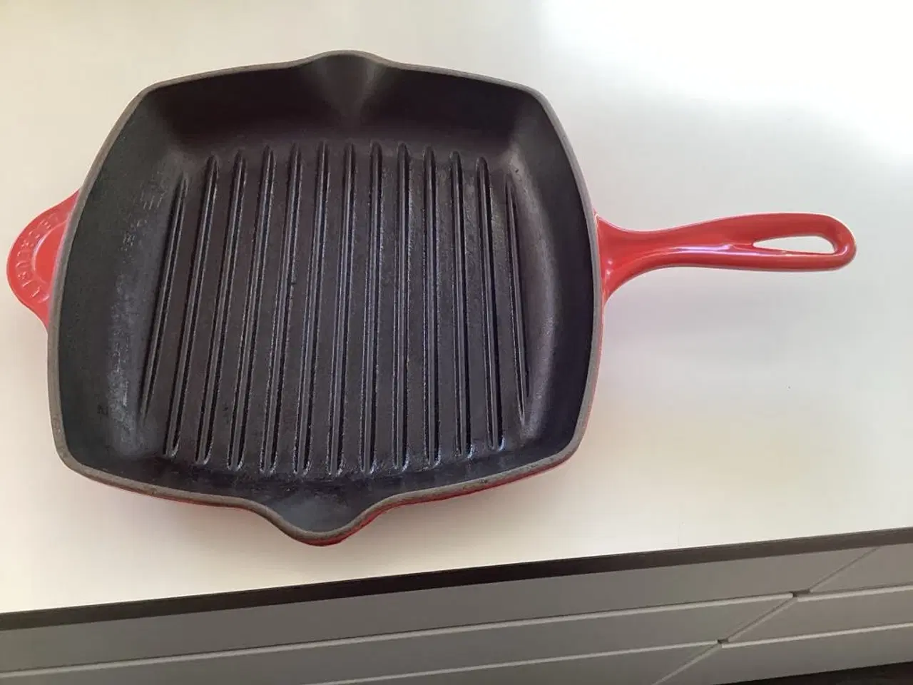 Billede 1 - Pæn og velholdt Le Creuset støbejerns grillpande