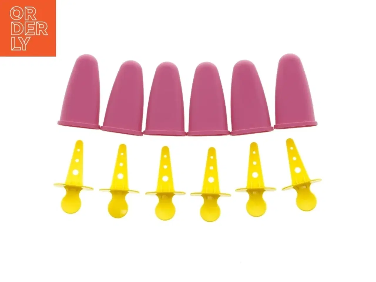 Billede 1 - Ispindeforme 6stks  (str. 12 x 5 komma 5 x 3 cm)