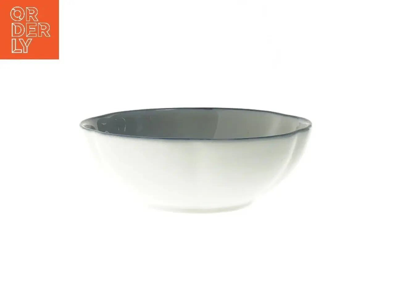 Billede 2 - Keramisk skål med blomstermønster (str. Ø 14 cm)