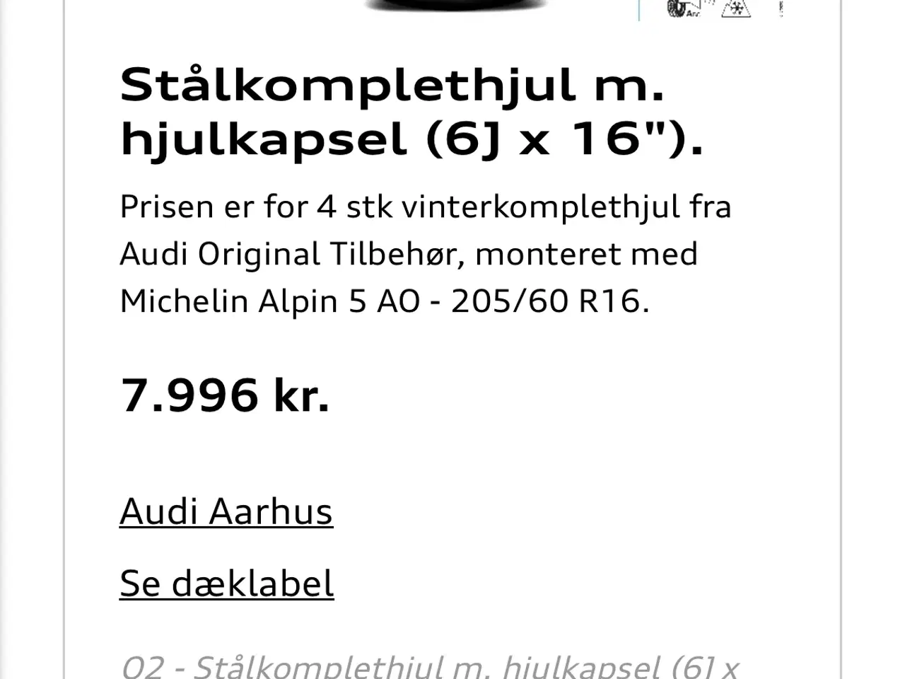 Billede 3 - Vinterhjul - Audi Q2