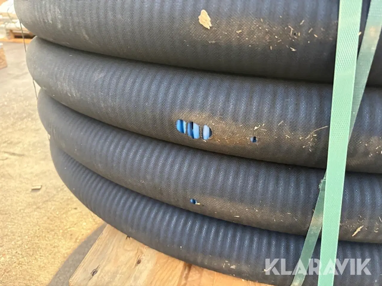 Billede 6 - Drænrør blå HDPE 80/92 mm med filt 50 meter