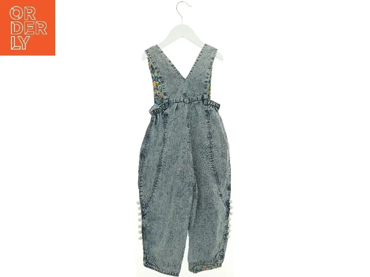 Billede 1 - Vintage Stonewashed Denim Overalls med pomponer fra Reima (str. 92 cm)