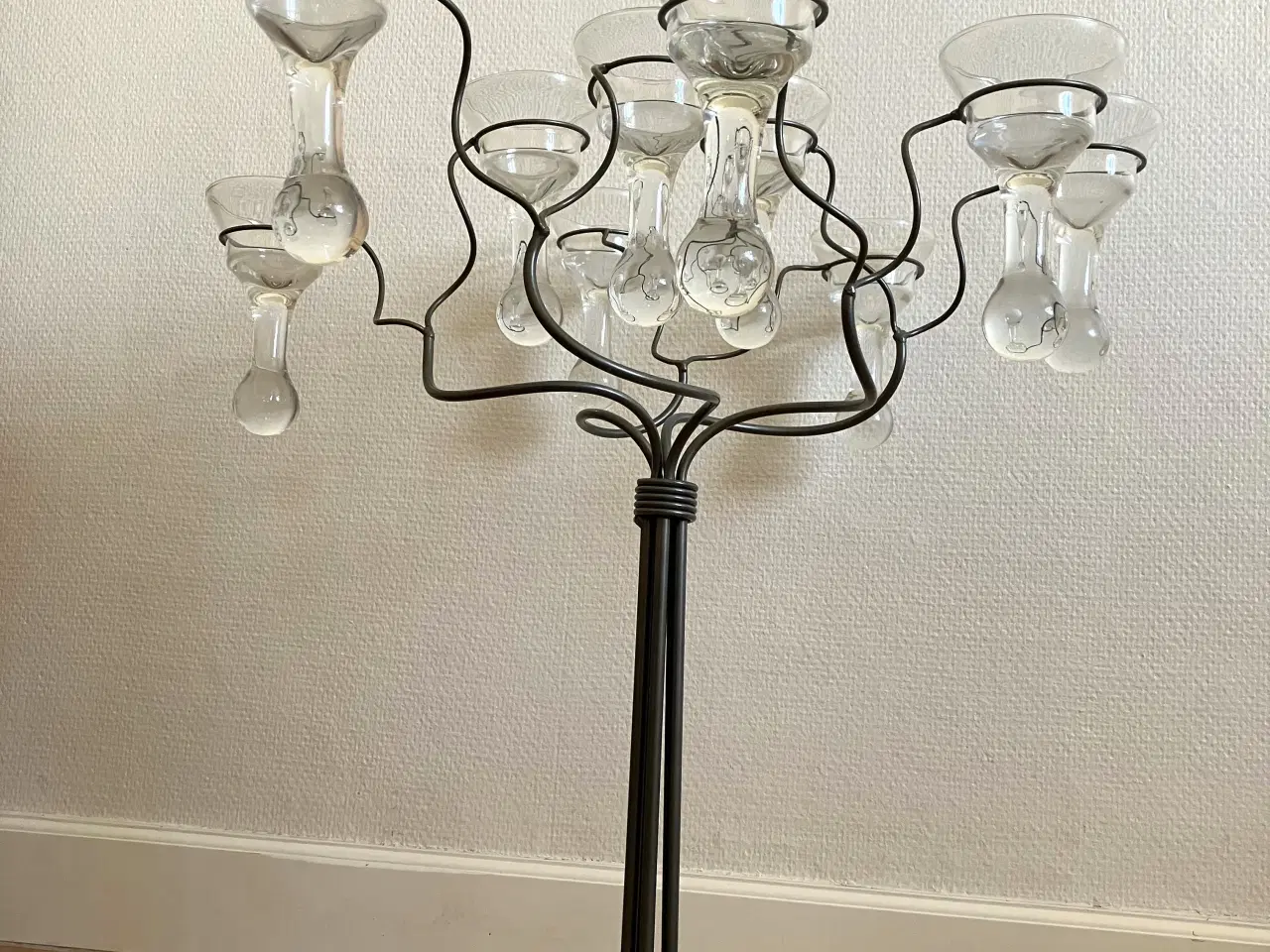 Billede 6 - Gulvstage – metaltræ med 10 glas til lys. 