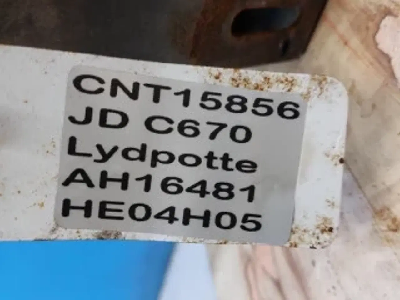 Billede 23 - John Deere C670 Lydæmper AH16481