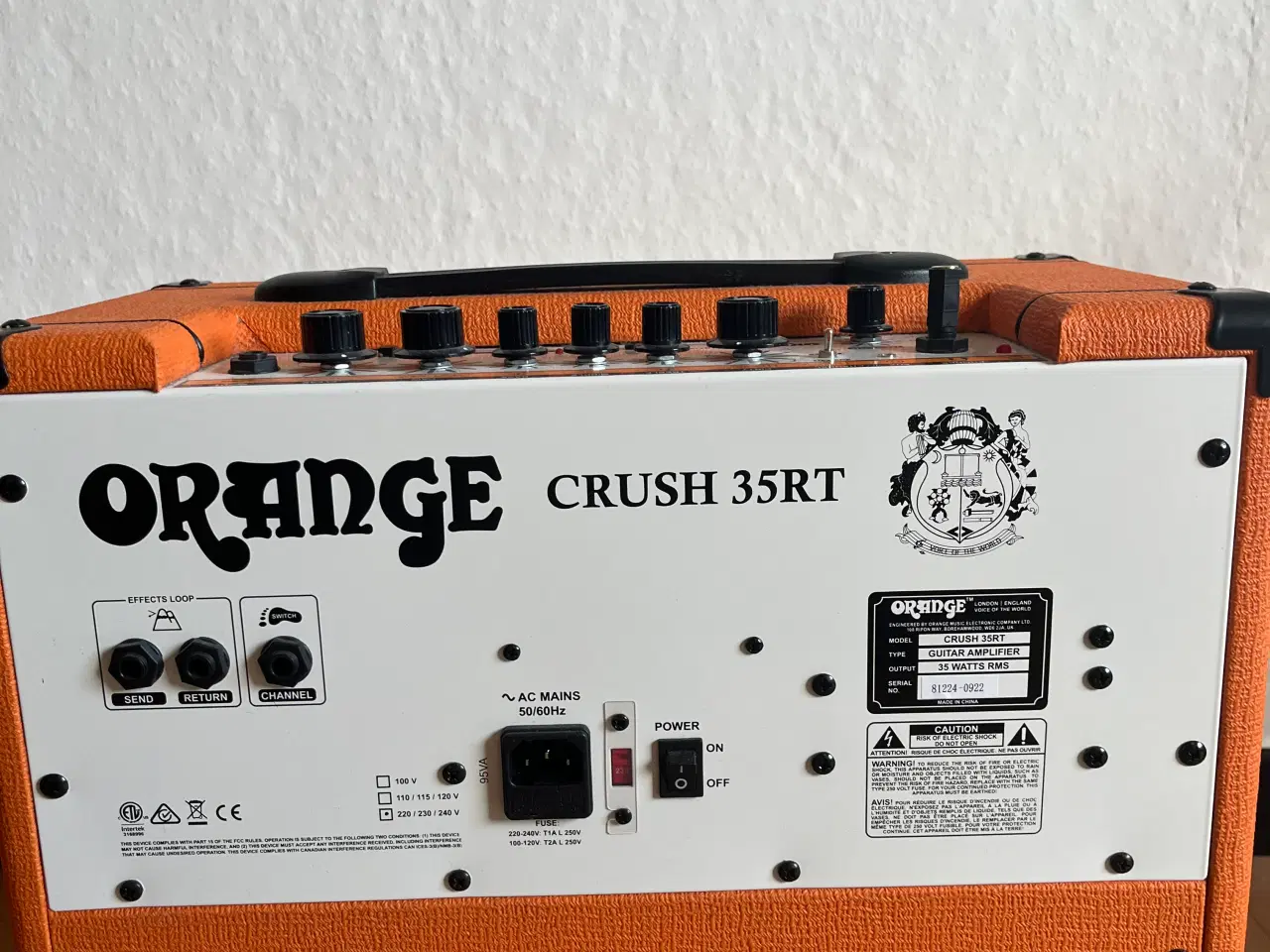 Billede 3 - Orange crush 35 RT Guitaramplifier 35W + pedal