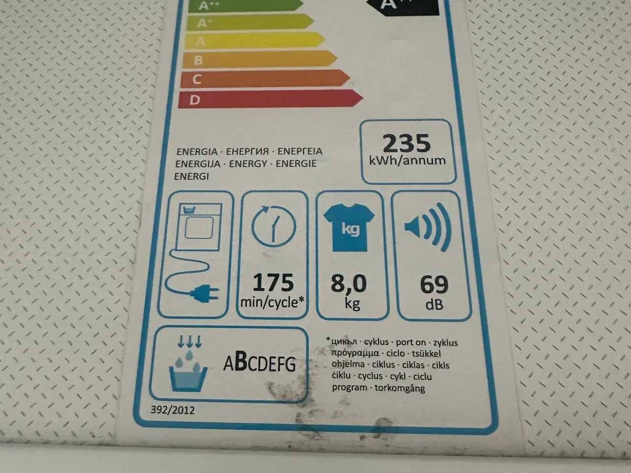 Billede 2 - Kondens-Tørretumbler A++