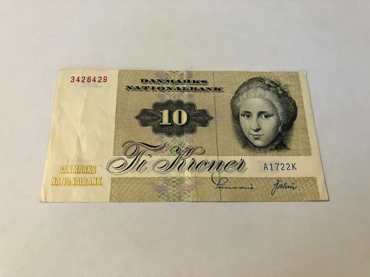 Billede 1 - 10 Kroner A1 1972 - Slidt