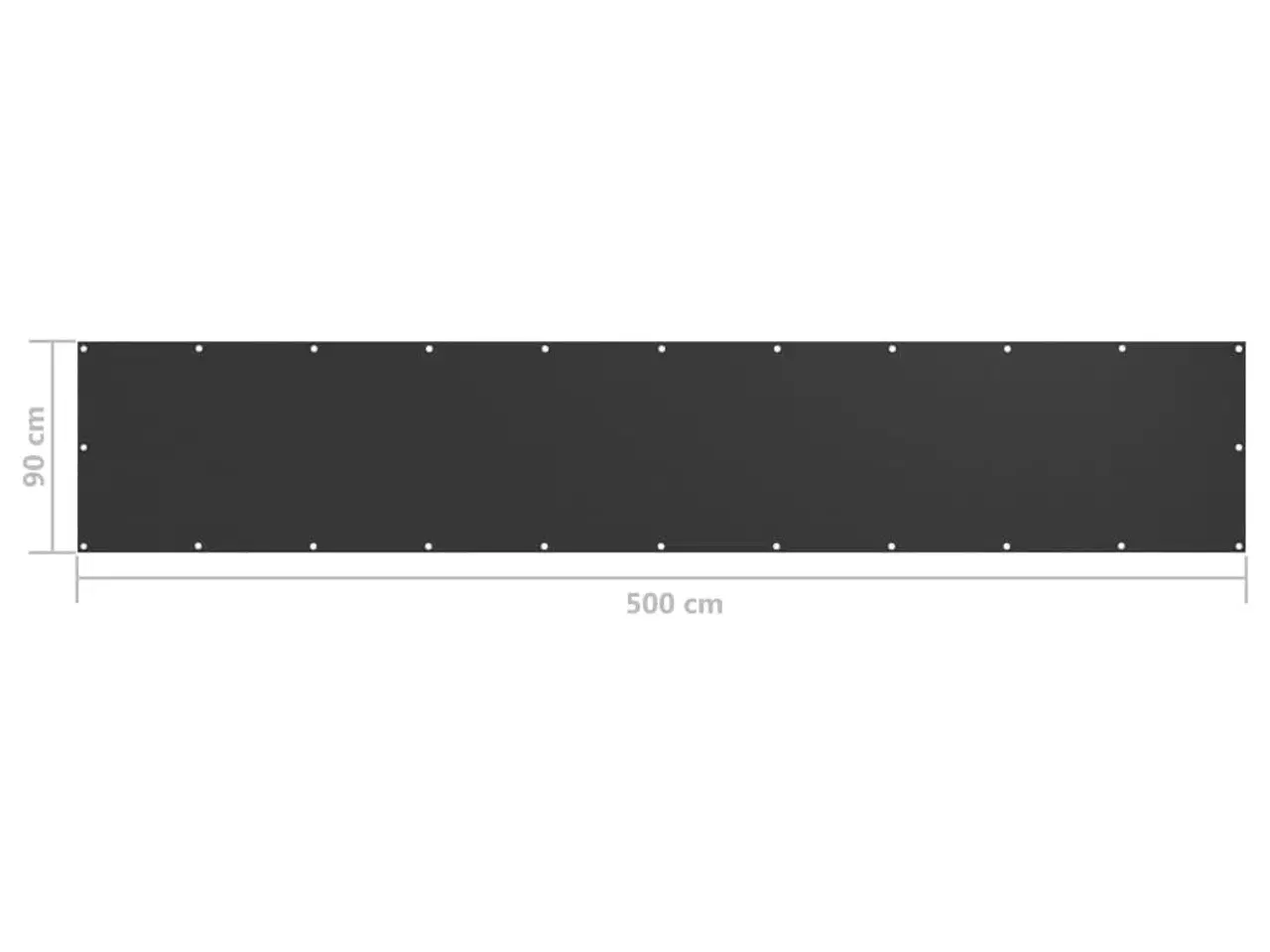 Billede 5 - Altanafskærmning 90x500 cm oxfordstof antracitgrå
