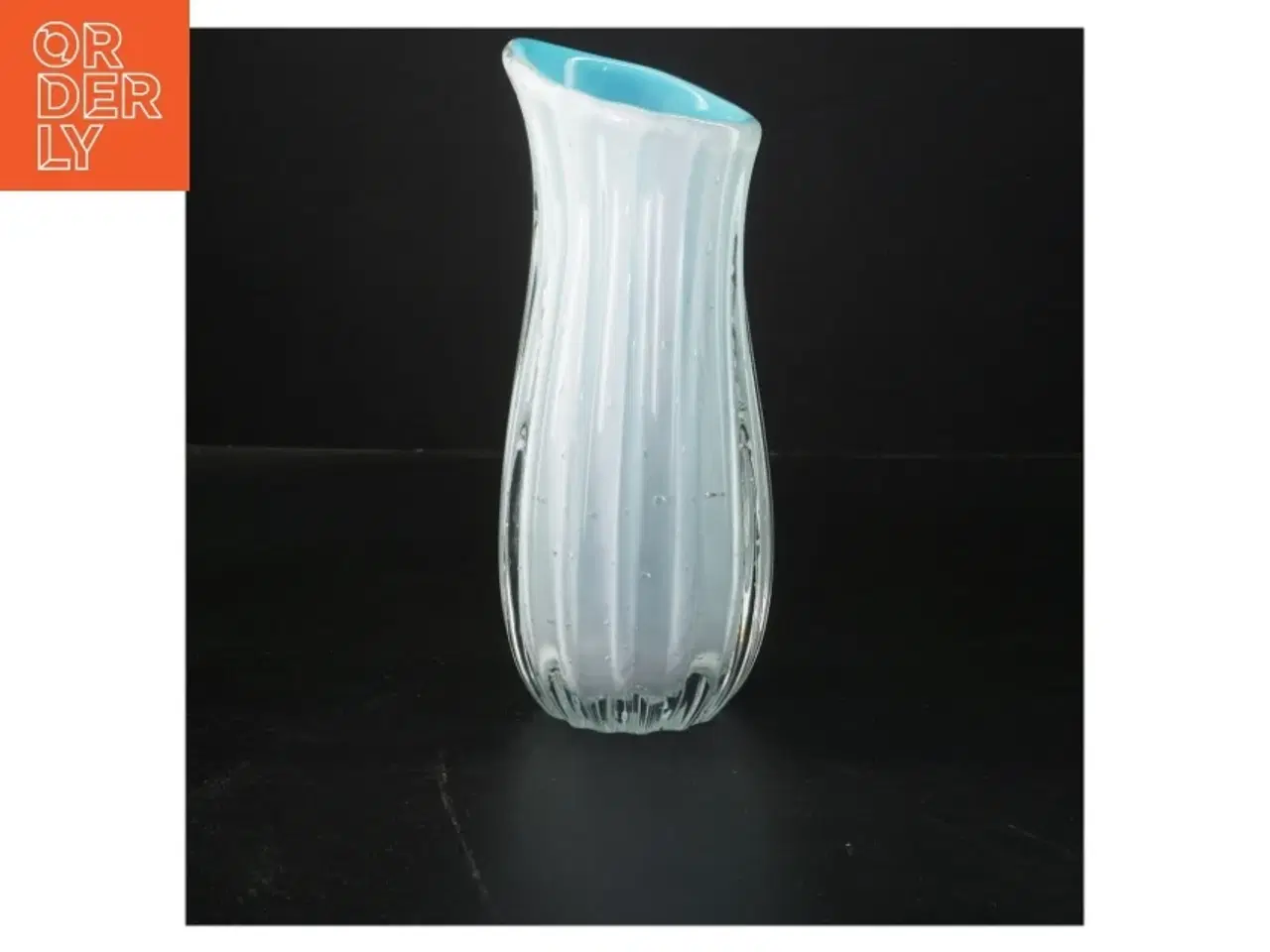 Billede 1 - Glasvase (str. 22x9 cm)