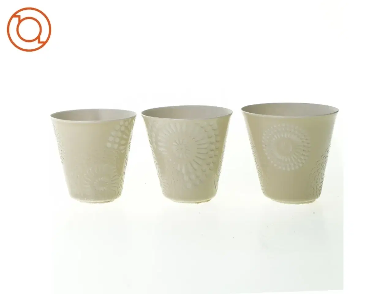 Billede 1 - Porcelæns kopper til fyrfadslys (str. 8 cm)