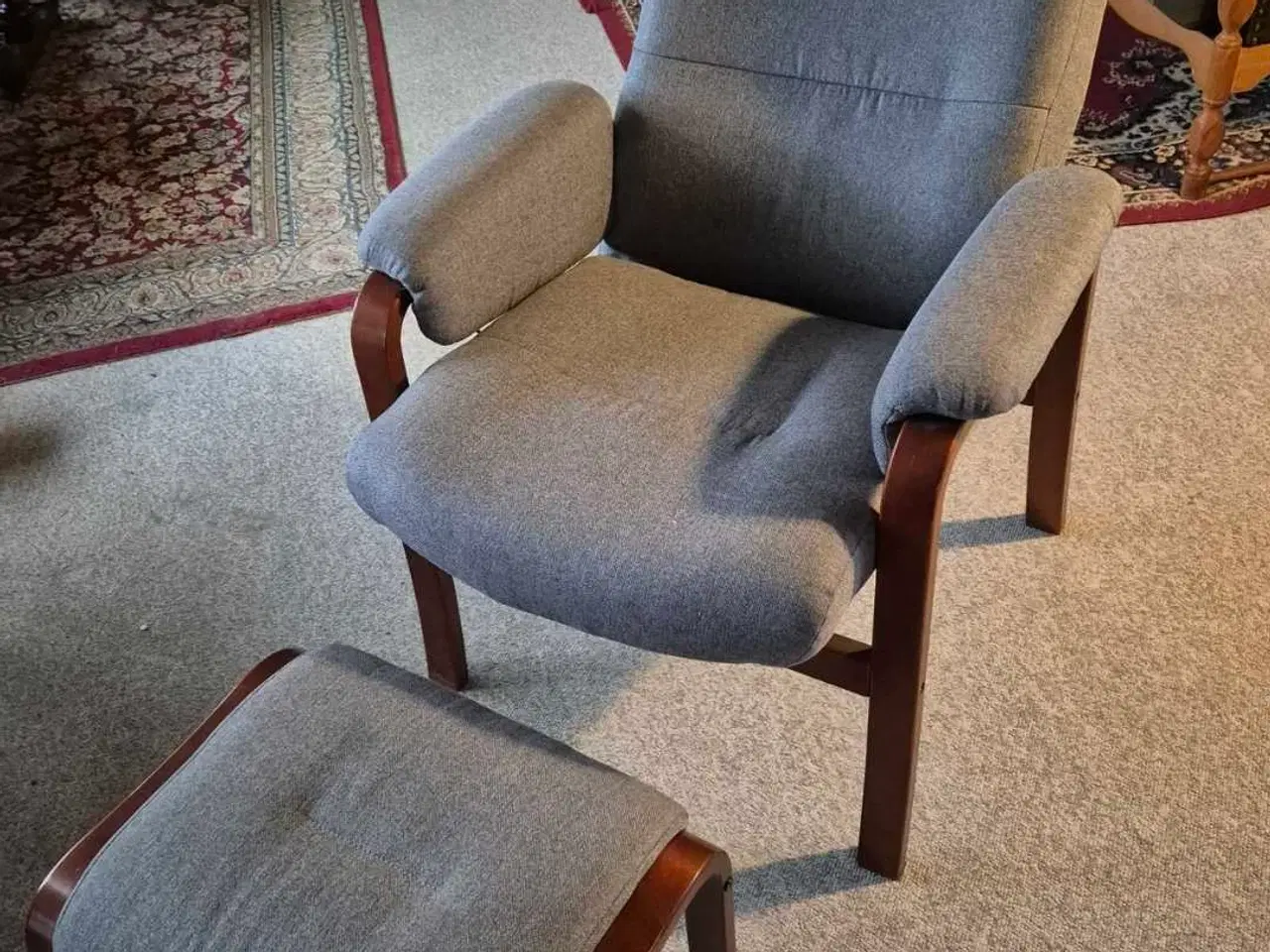 Billede 3 - Otiumstol med fodskammel