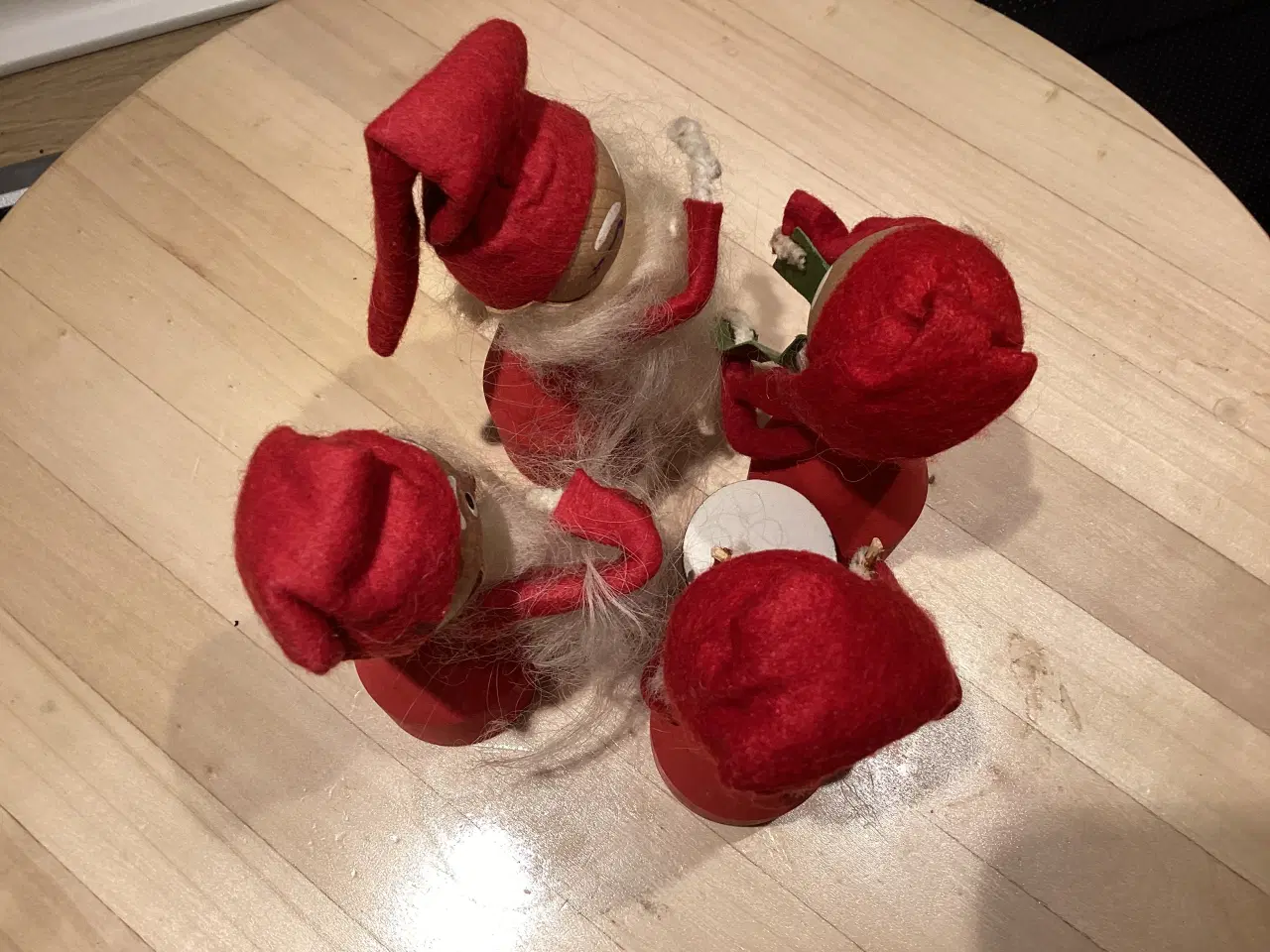 Billede 3 - 4 håndlavet nisser- nisse orkester, dansk