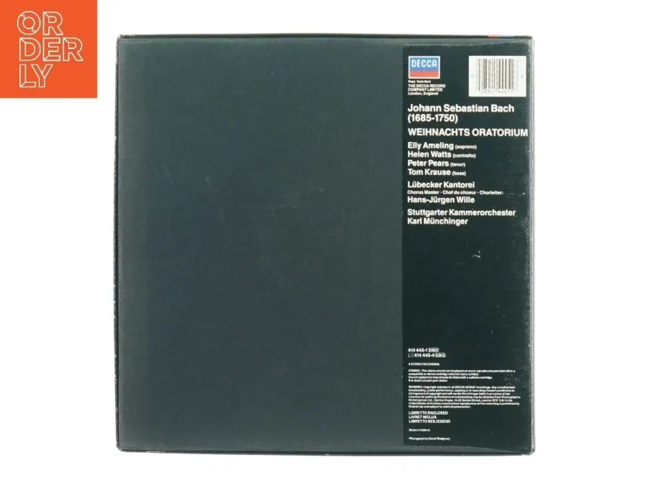 Billede 3 - J.S. Bach: Weihnachts Oratorium LP fra Decca (str. 32 cm)