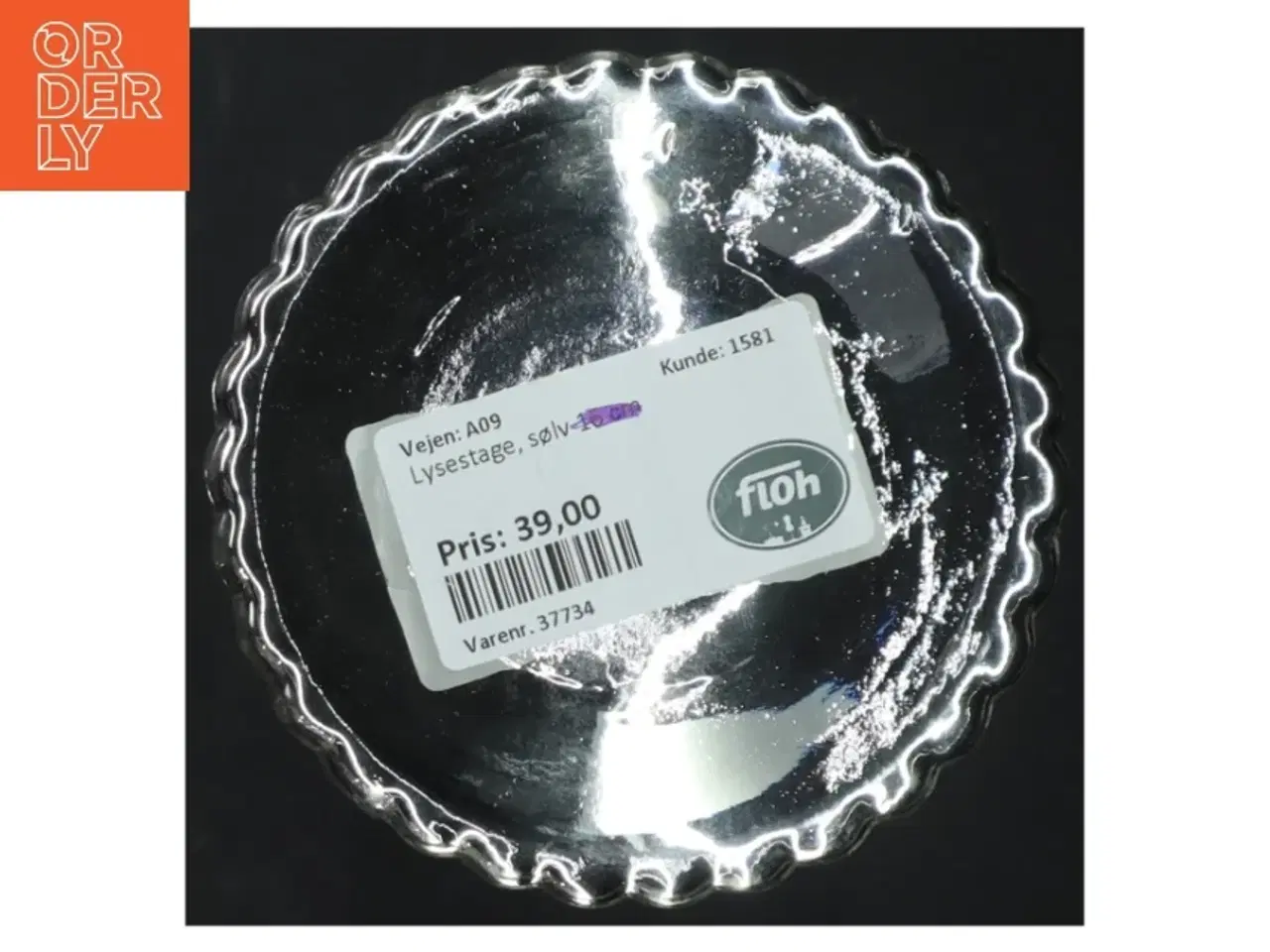 Billede 3 - Glas lysestage (str. H. 22 cm)