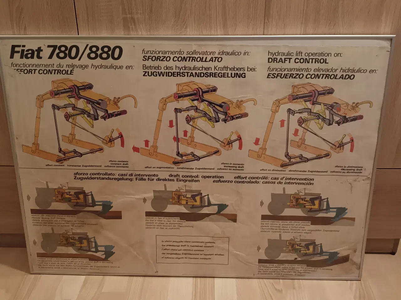 Billede 1 - Fiat traktor Plakat.