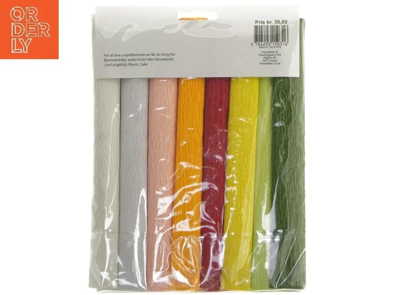 Billede 2 - Crepepapir hobbypose fra Springtime (str. 27x19 cm)