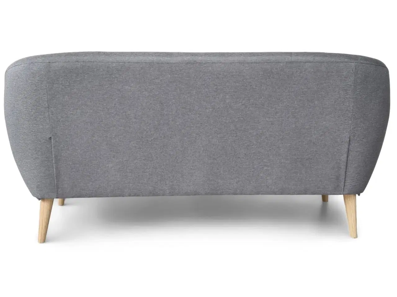 Billede 3 - Grå tekstil sofa med træben