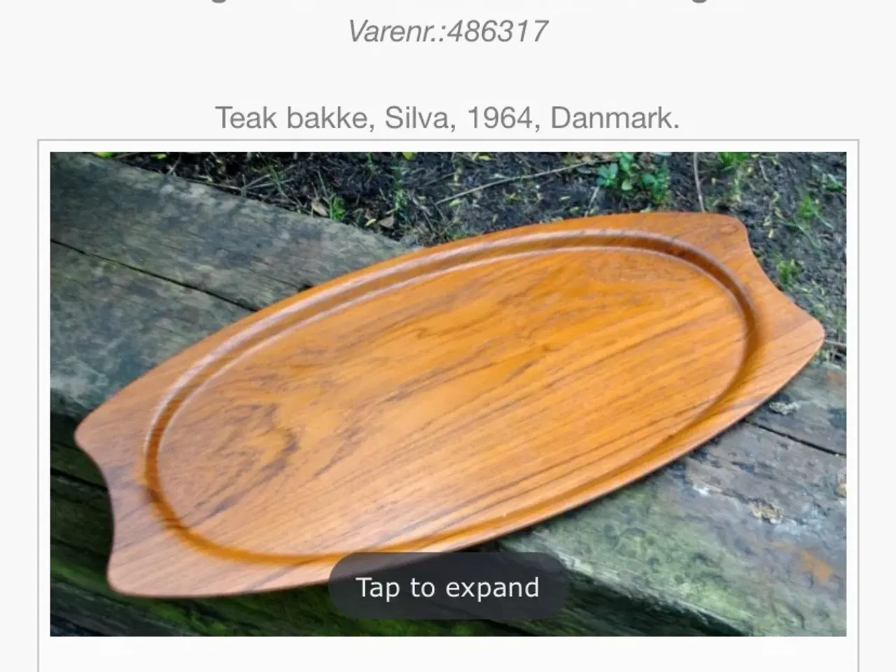 Billede 1 - Teak Silva bakke