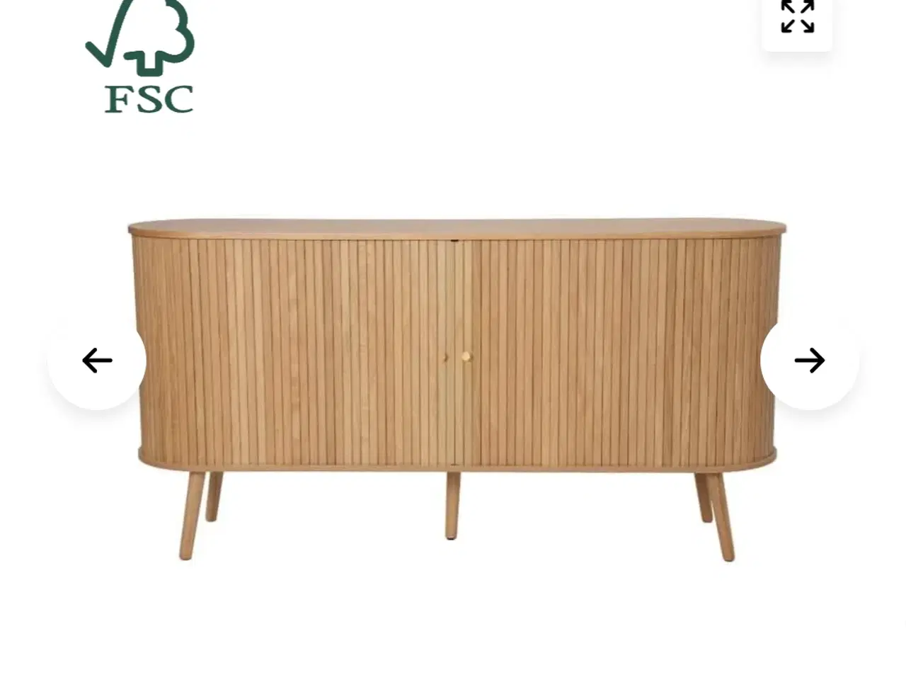 Billede 5 - Flot skænk med jalousi låger