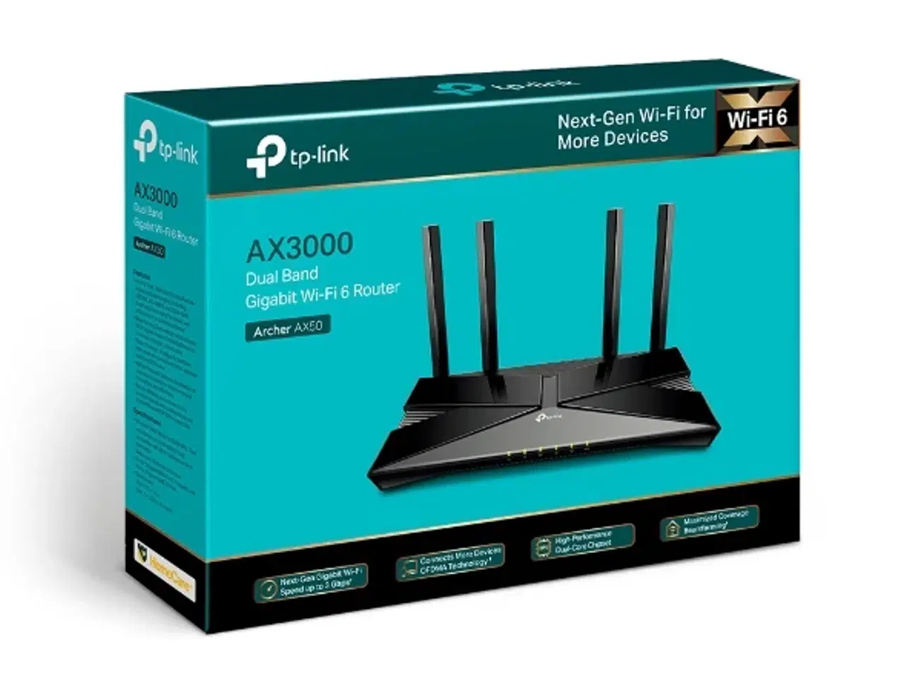 Billede 1 - TP-Link AX50 dual-band wi-fi 6 router