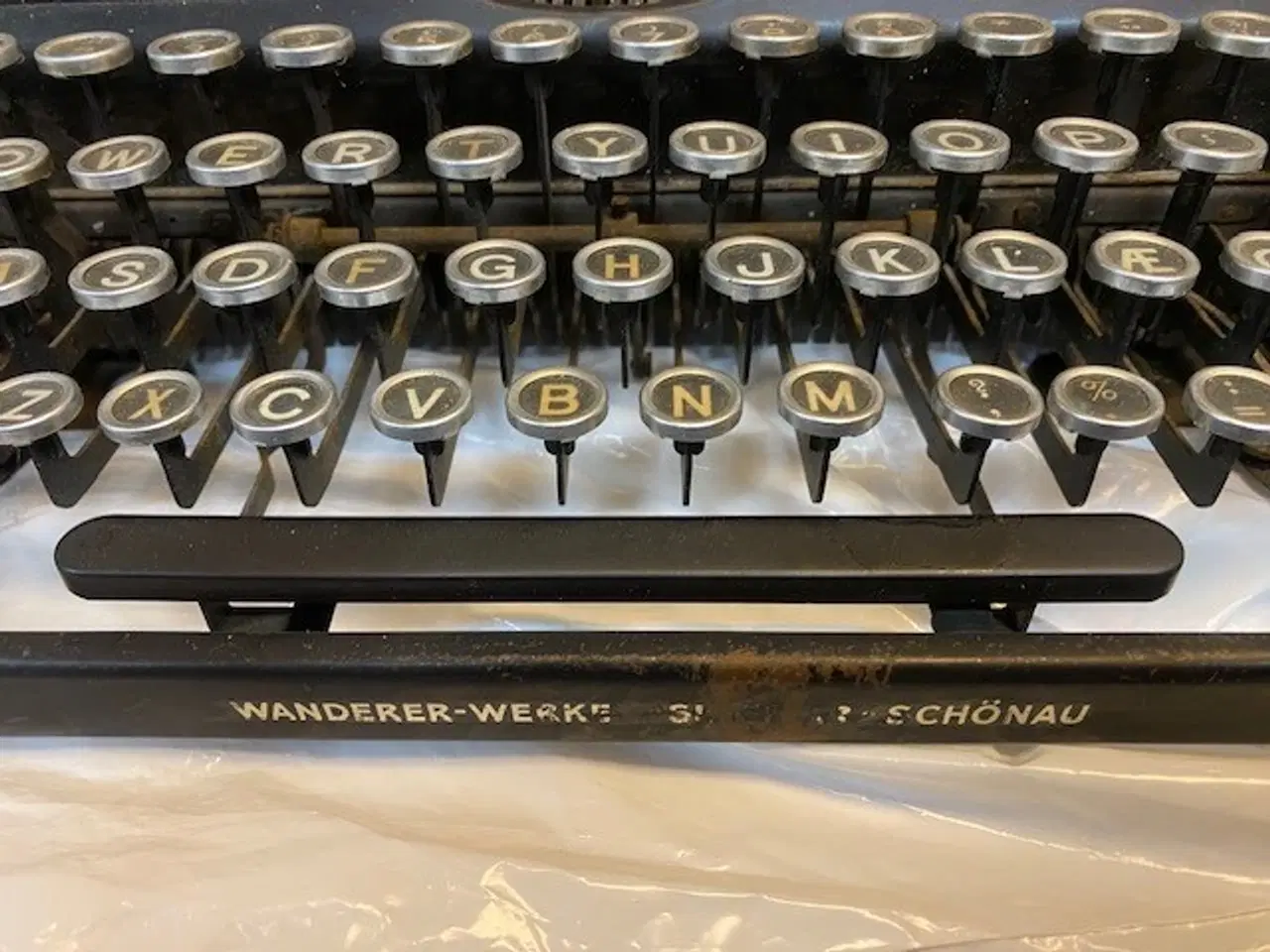 Billede 2 - Antik Continental skrivemaskine i sort metal 