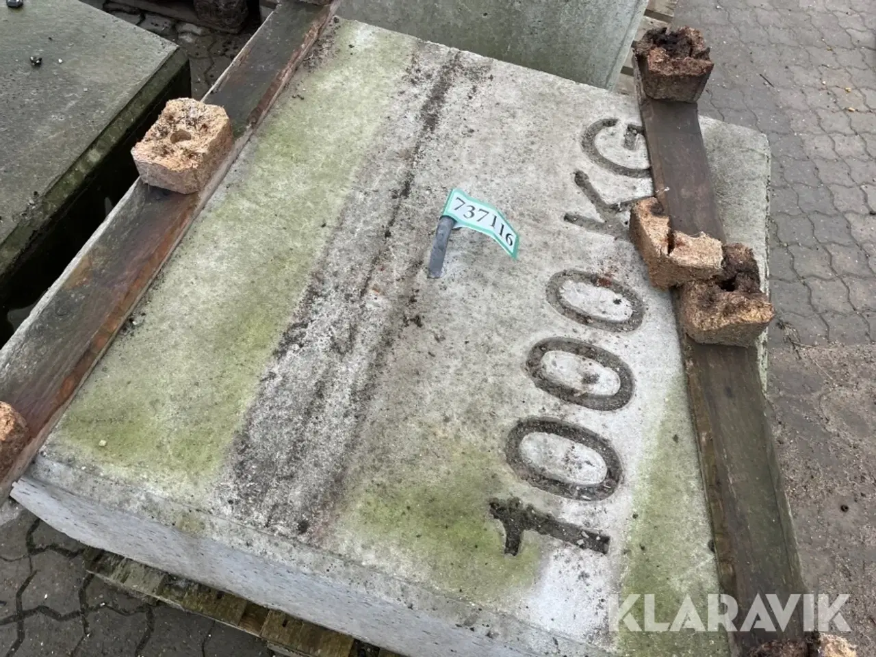Billede 6 - Vægtklods 1000 kg 6 styk