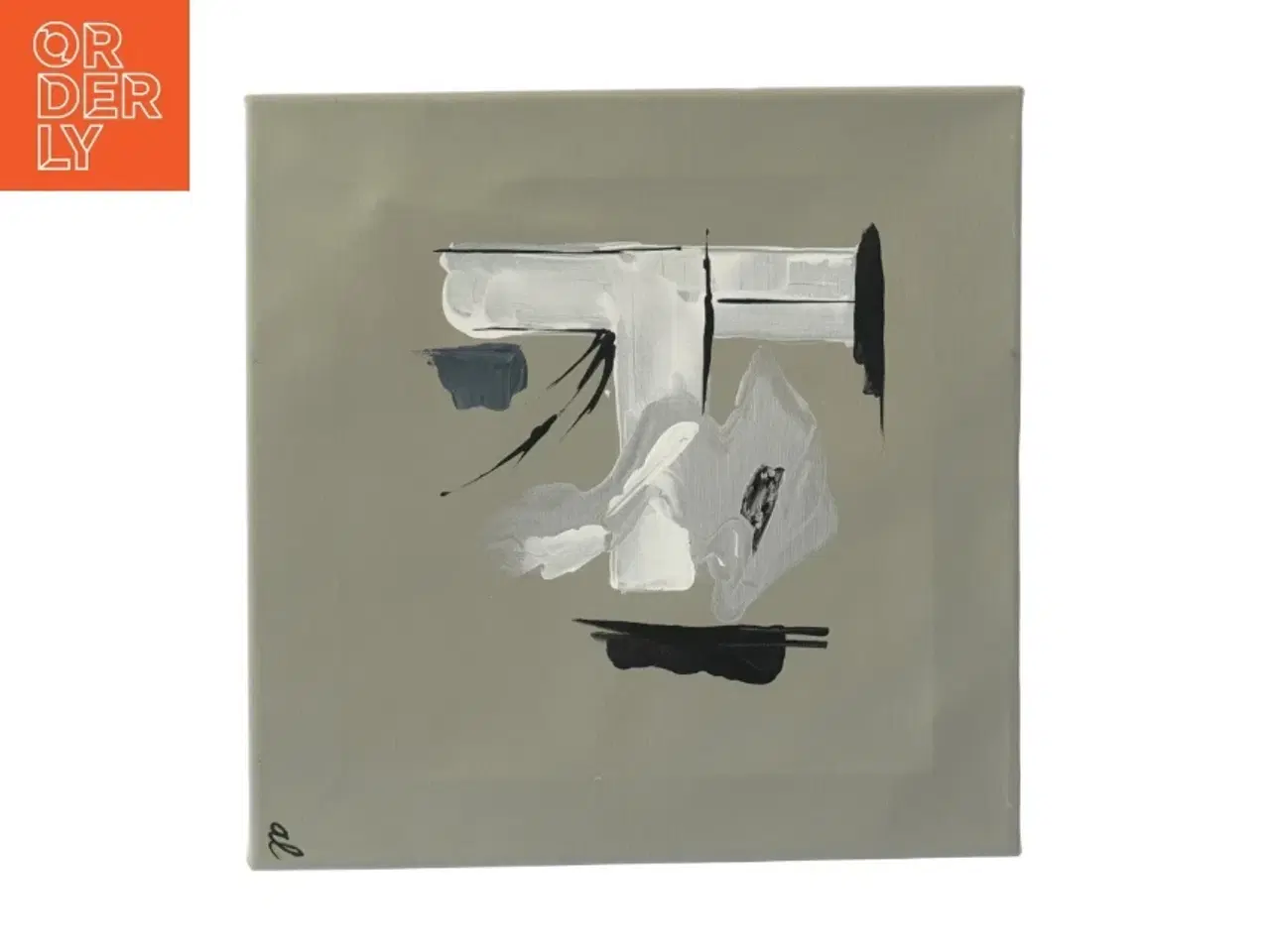 Billede 1 - Moderne abstrakt maleri (str. 30x30x1,5 cm)