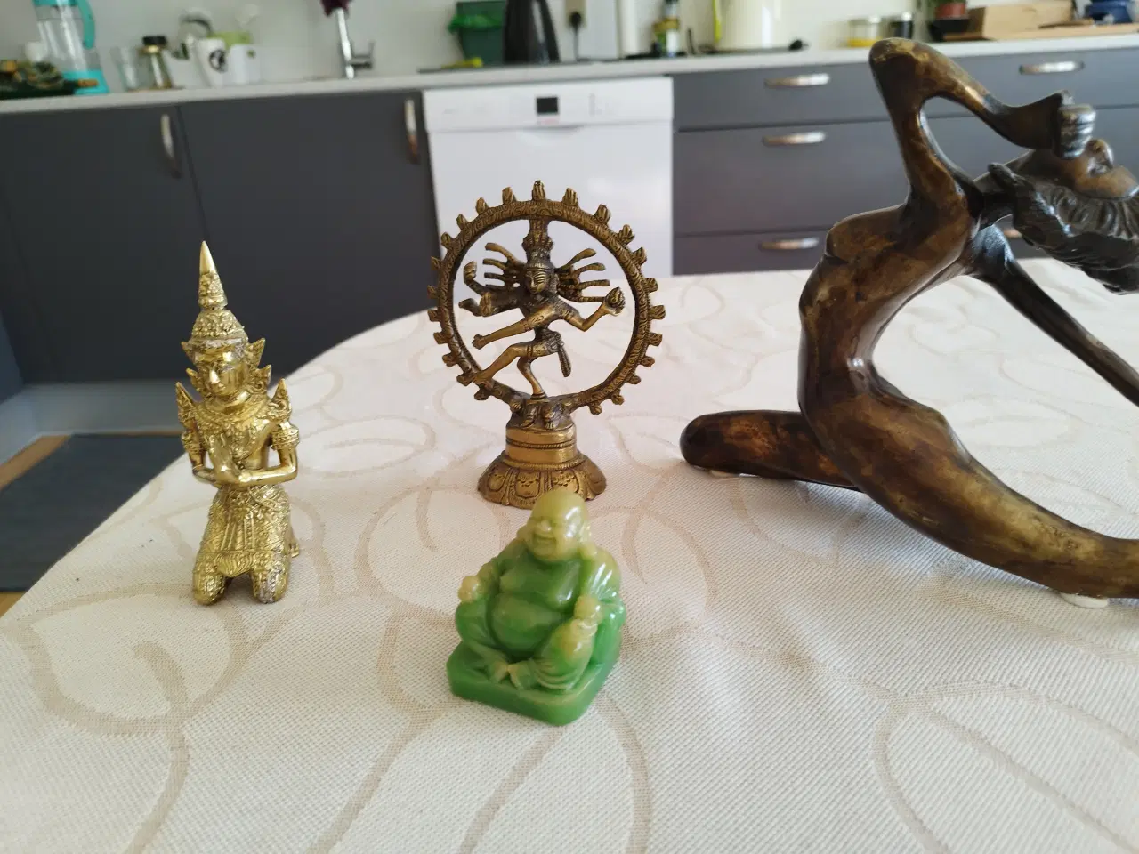 Billede 3 - Broncefigurer, Jade figur (Buddha), Cow(parade)ko